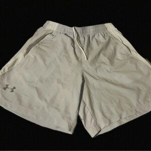 Under Armour Men's Light Gray Athletic Shorts